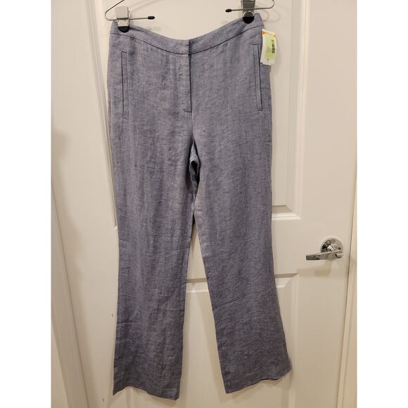 6397 Linen Pants in Blue - Picture 1 of 6